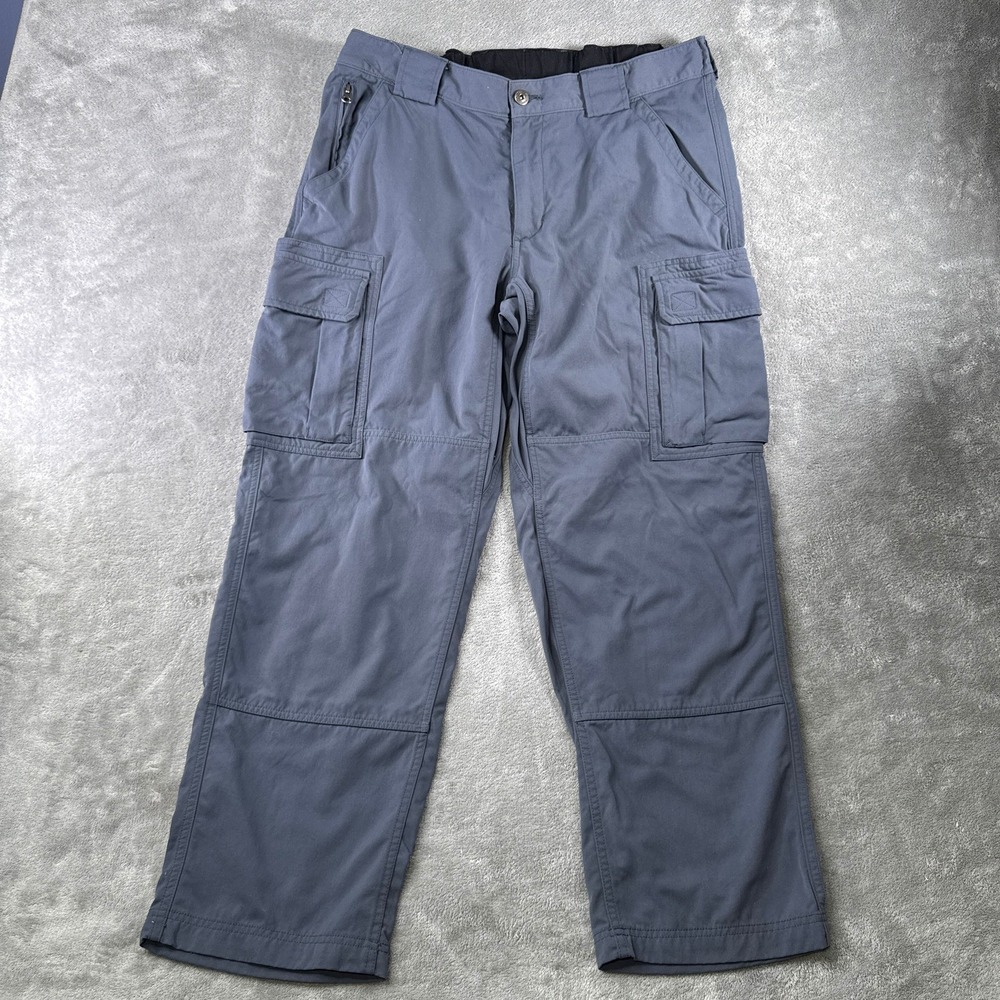 Duluth Trading Co Cargo Pants Mens L x 30 Blue Gray Dry On The Fly Nylon